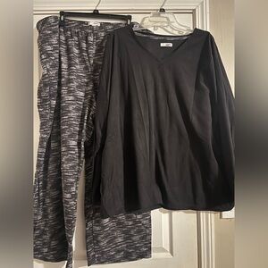 Sonoma Black and Gray Pajama Set